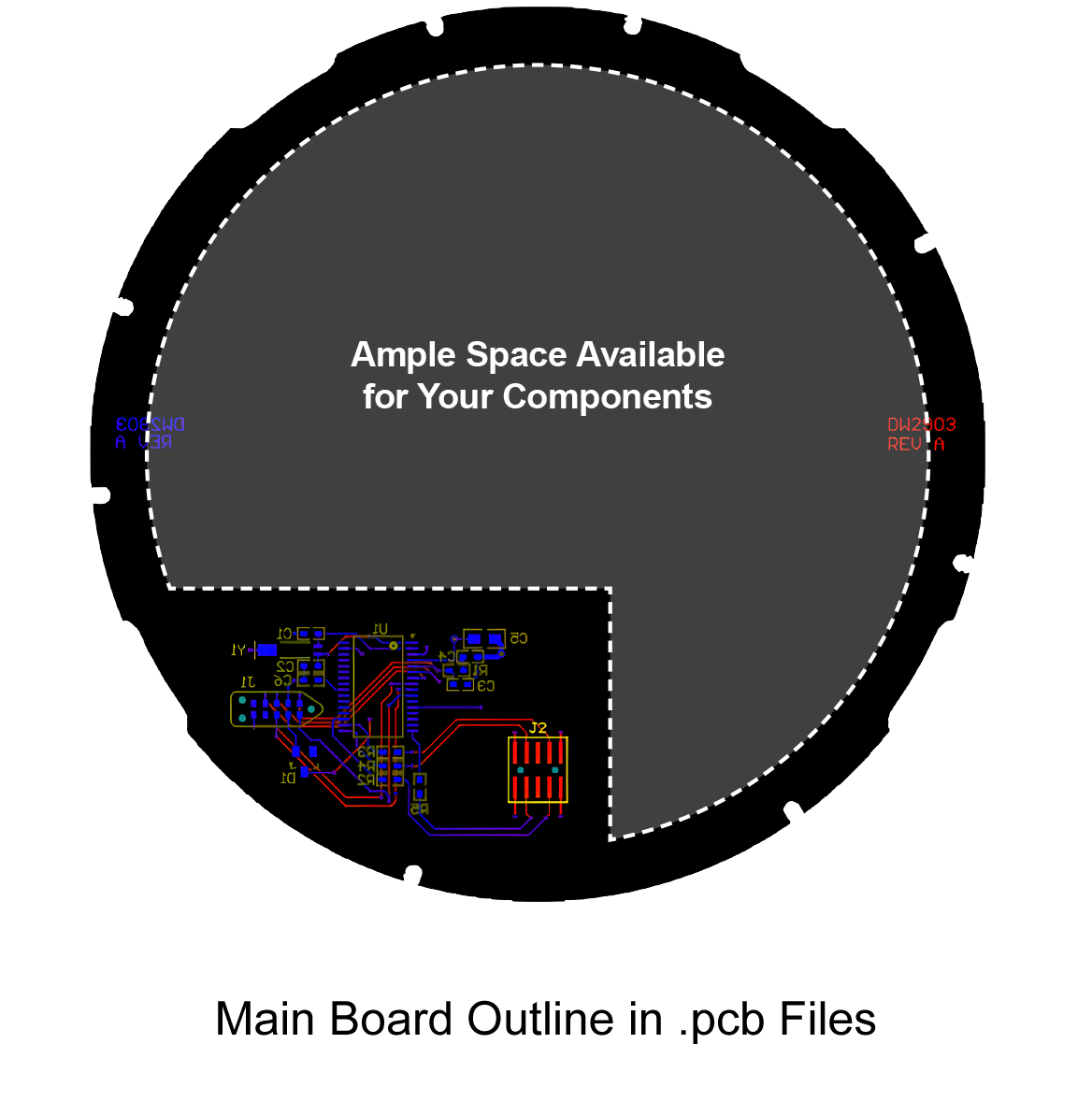 CapTouch Main Board Outline